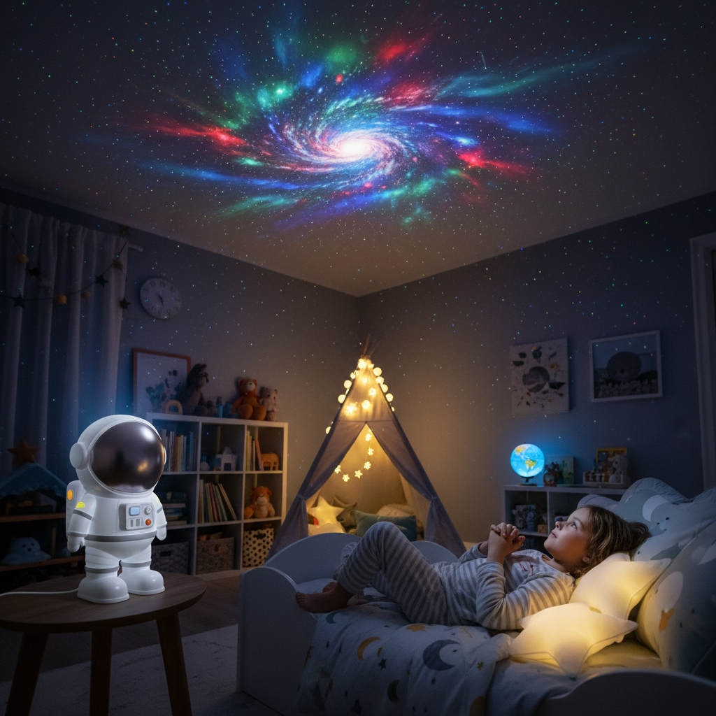 Galaxy Projector Kids Room