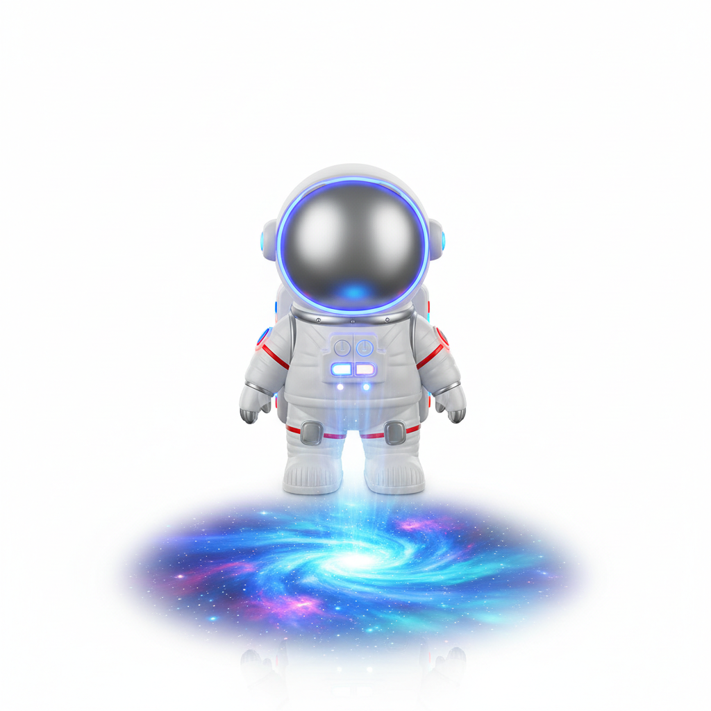 Galaxy Projector White Background